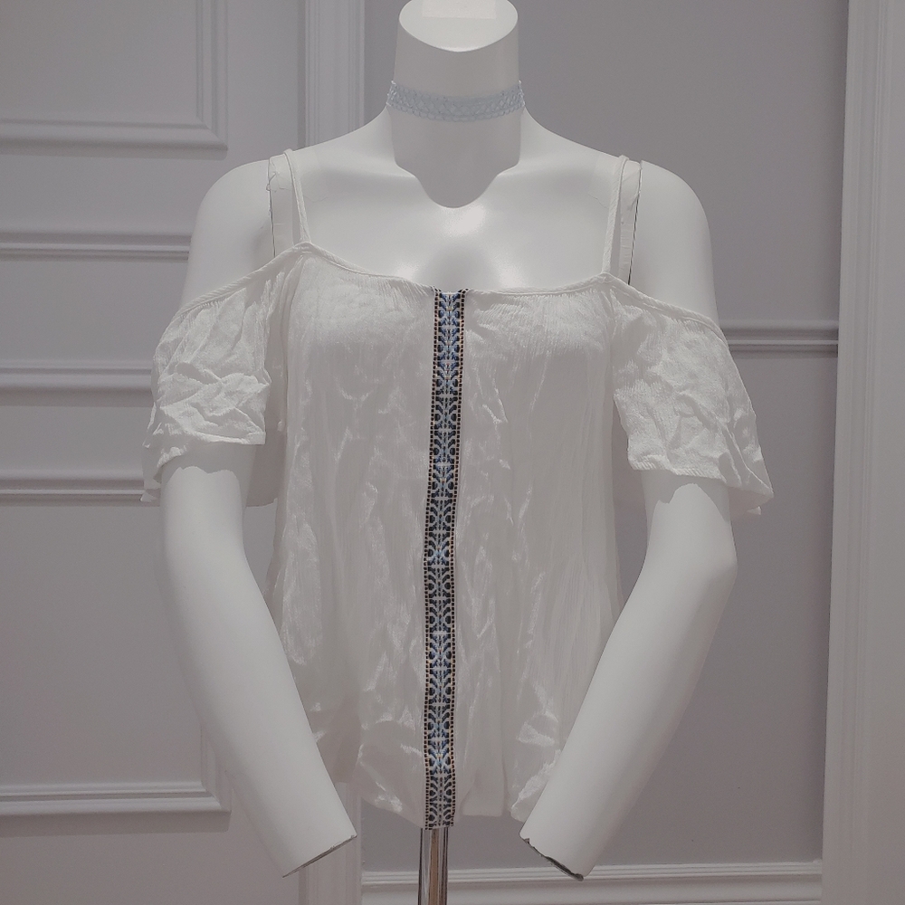 2/ $35- One Clothing L.A- Drop shoulder loose Boho top- M